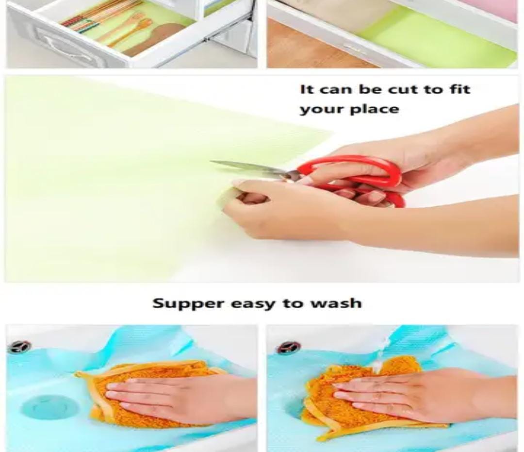 4pcs anti-bacterial PVC fridge mats (can be used as table mats as well)
Colour green