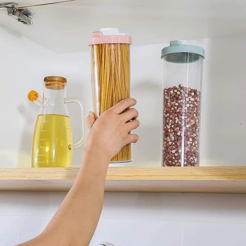 New airtight multi-purpose spaghetti, noodles, and cereal containers are now available