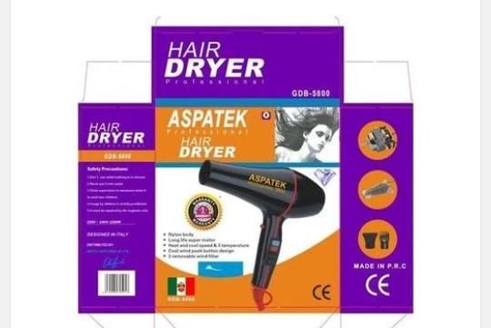 [SUPER DEALS]ASPATEK Commercial Hair Blow Dryer With 3 Heating2600W-Professional AC motor system
Ultra thin concentrator
Auto power-off overheating
CE approved
Professional hair dryer with long life A