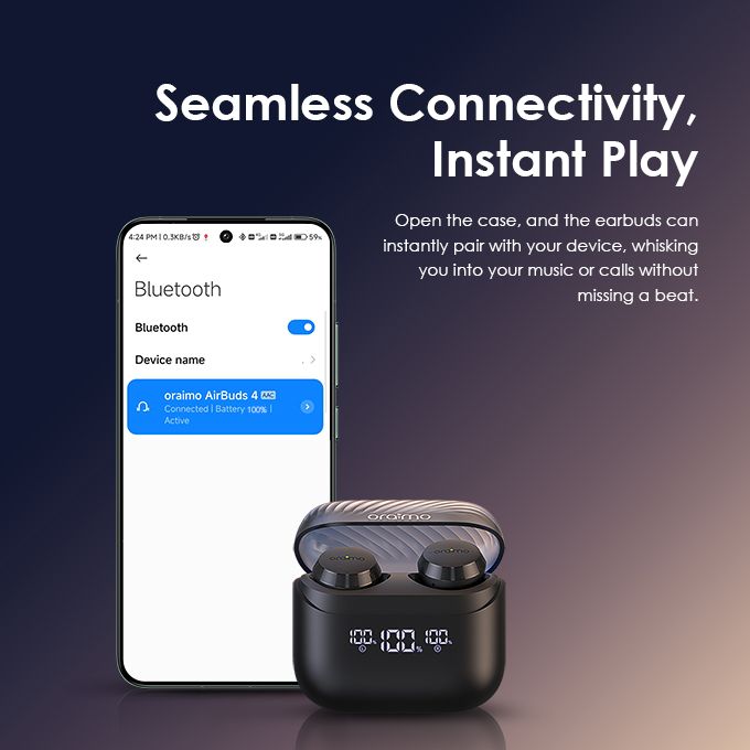 oraimo AirBuds 4 ENC True Wireless Earbuds