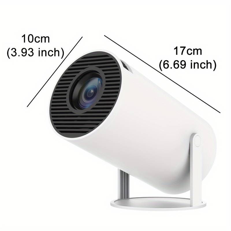 2024 New HY300 Pro Projector 4K Android 11.0, Lighter and more portable 1080P 720P, 200ANSI, Portable Wireless Home Outdoor Cinema with 180° Projection Angle Adjustment