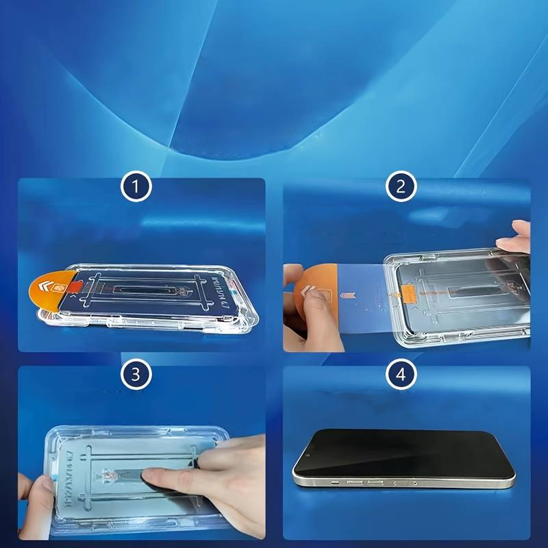 3pcs Tempered Glass Protective Film For Iphone15/14/13/12/11 Plus/Pro/ProMax, Phone Screen Protector Film With Simple Installation Tool