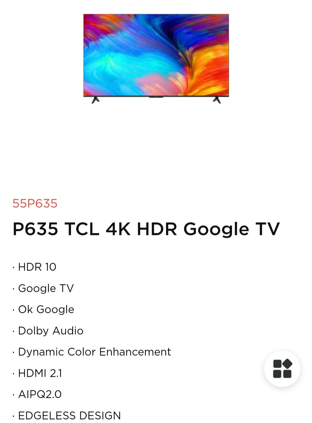 TCL 43 Inch  4K HDR Google android Tv UHD 4K Frameless LED TV-YouTube, Netflix-Smart Tvs