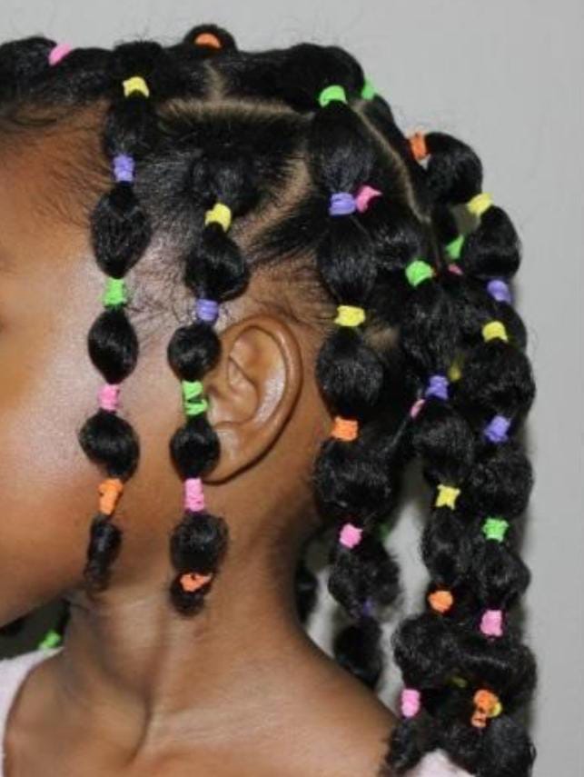 Fashion Mini Coloured Elastic Kids Hair Rubber Bands Selling at 750 per dozen