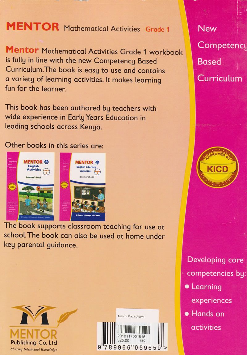 Mentor Mathematics Activities Grade 1