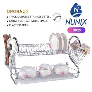 Nunix Nunix 2 Layer Stainless Steel Dishrack DR2S