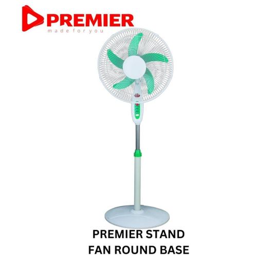 ( BUY ONE GET ONE FREE)Premier stand fan round base 2 pieces in a box price per piece stand fan green electronics and appliances heating cooling air quality fans floor fans