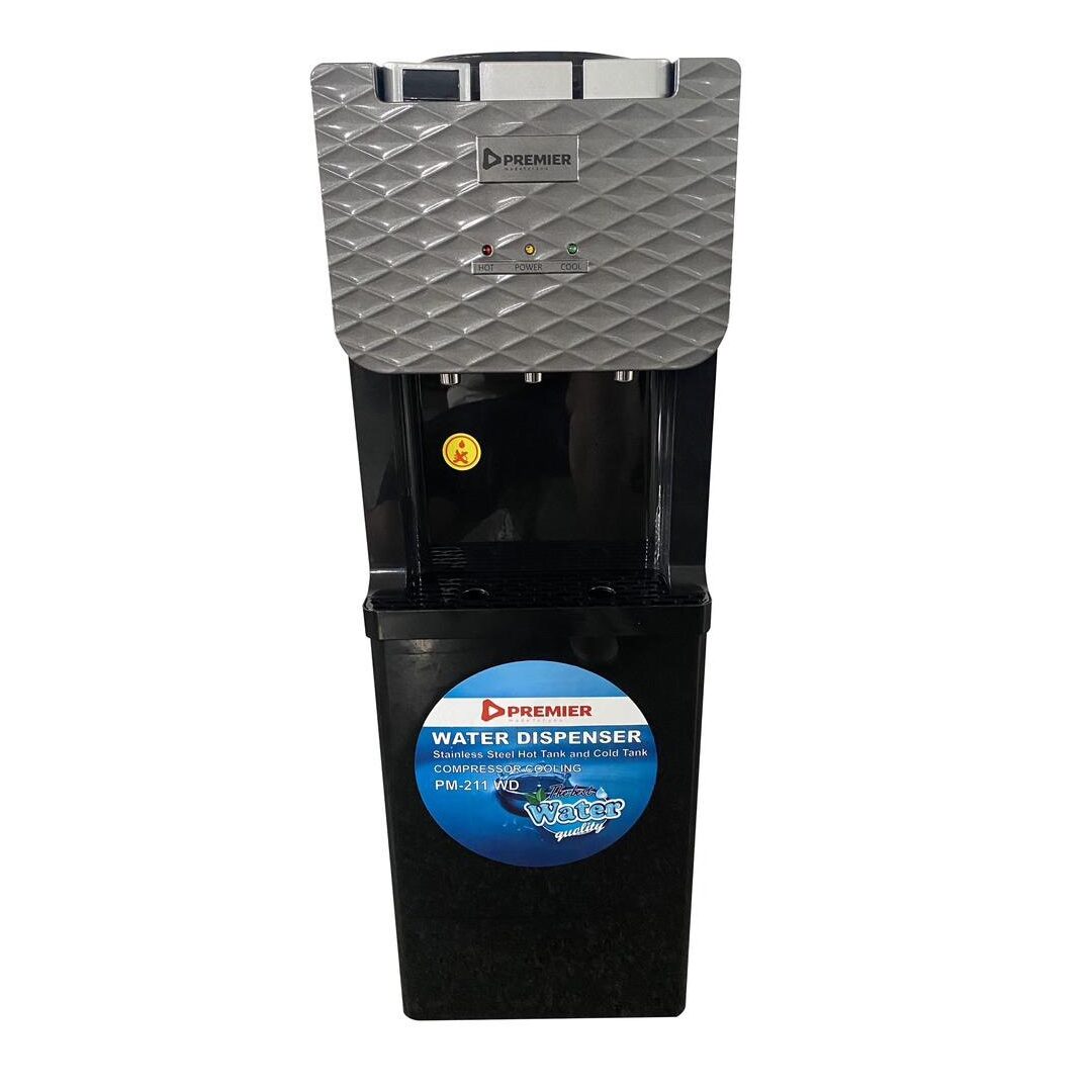 (CRAZY OFFERS!!)Premier PM-211 Hot cold and normal free standing water dispenser  household Compressor Water Dispenser