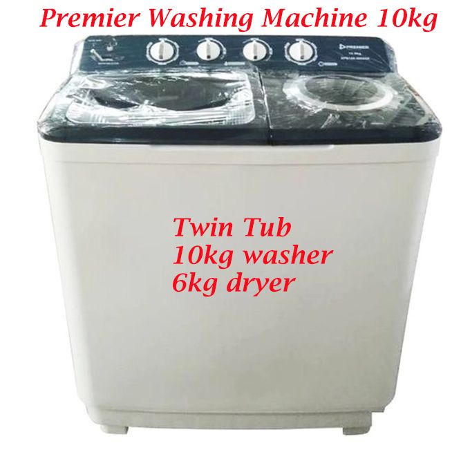 PREMIER TWIN TUB WASHING MACHINE  XPB-100-2009SK 10KG WASHER/6KG DRYER Top Loading Washing Machine Semi Automatic ,All In One Combination Washers and dryers