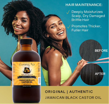 Sunny Isle Jamaican Black Castor Oil 100% Natural Treatment for Hair, Scalp and Skin