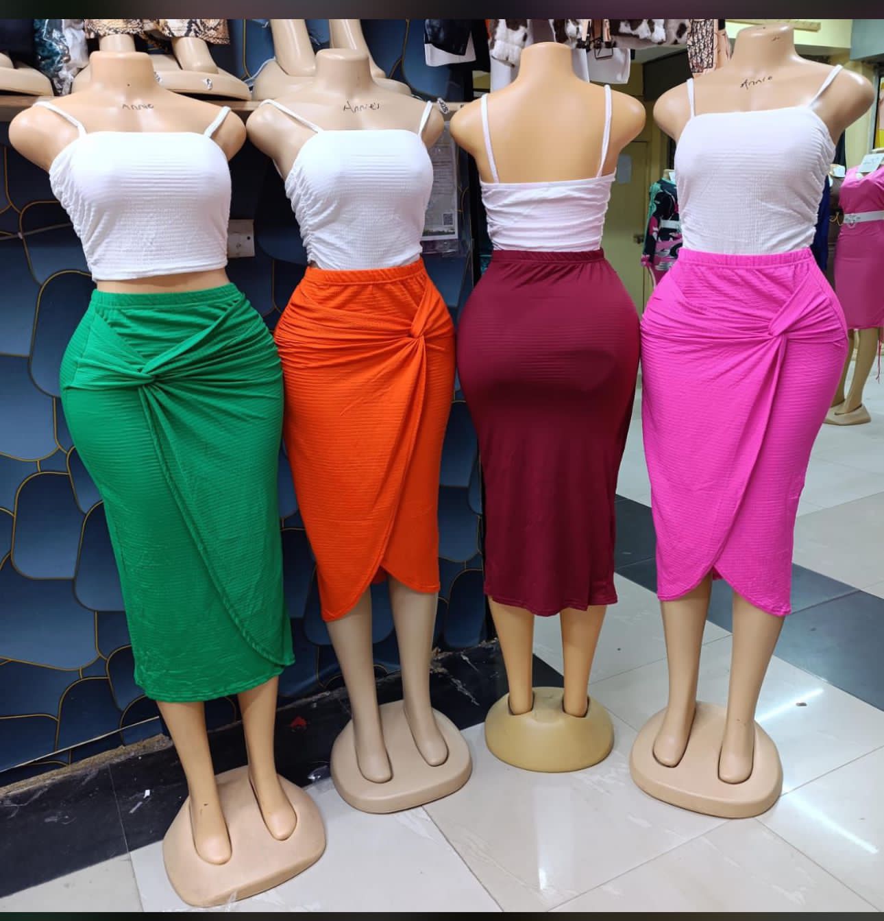 fashion ladies two piece skirt suit