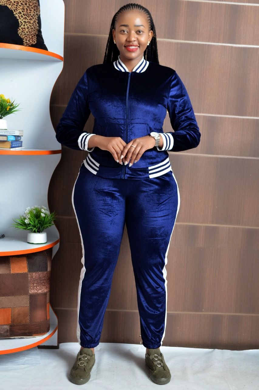 fashion ladies two piece truck suit