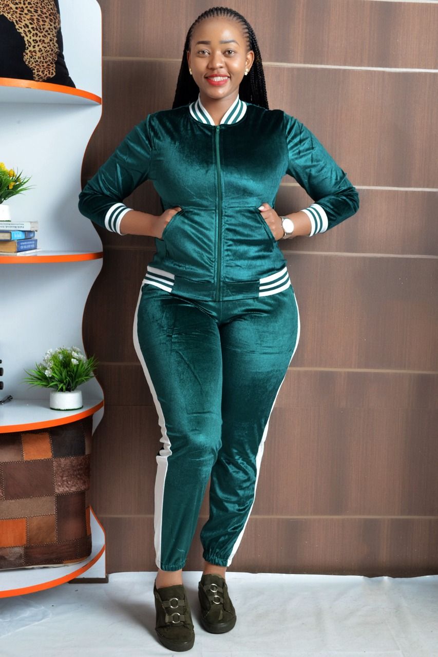 fashion ladies two piece truck suit