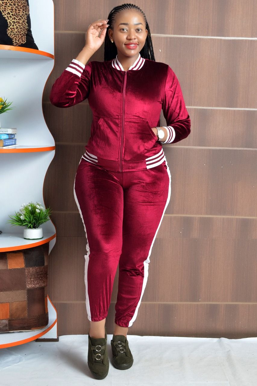 fashion ladies two piece truck suit