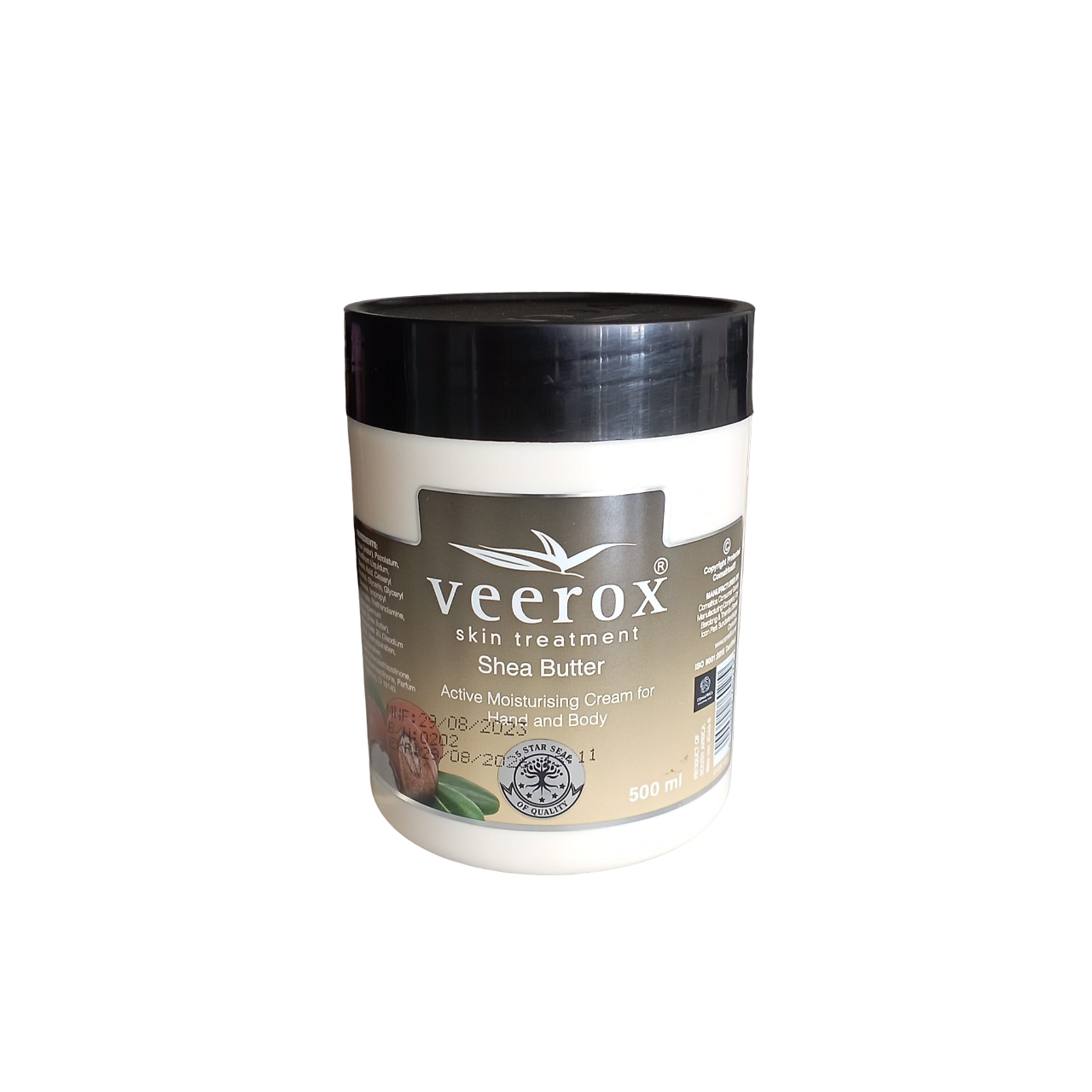Veerox Skin Treatment SHEA BUTTER Moisturizing Hand & Body Cream. Softens, Hydrates, Moisturizes, Evens, Firms, Smooths, Tones, Glows, Removes Blemishes & Imperfections