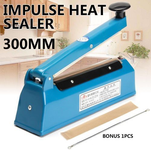 12'' Impulse Heat Sealer 300mm Electric Plastic Poly Bag Hand Sealing Machine