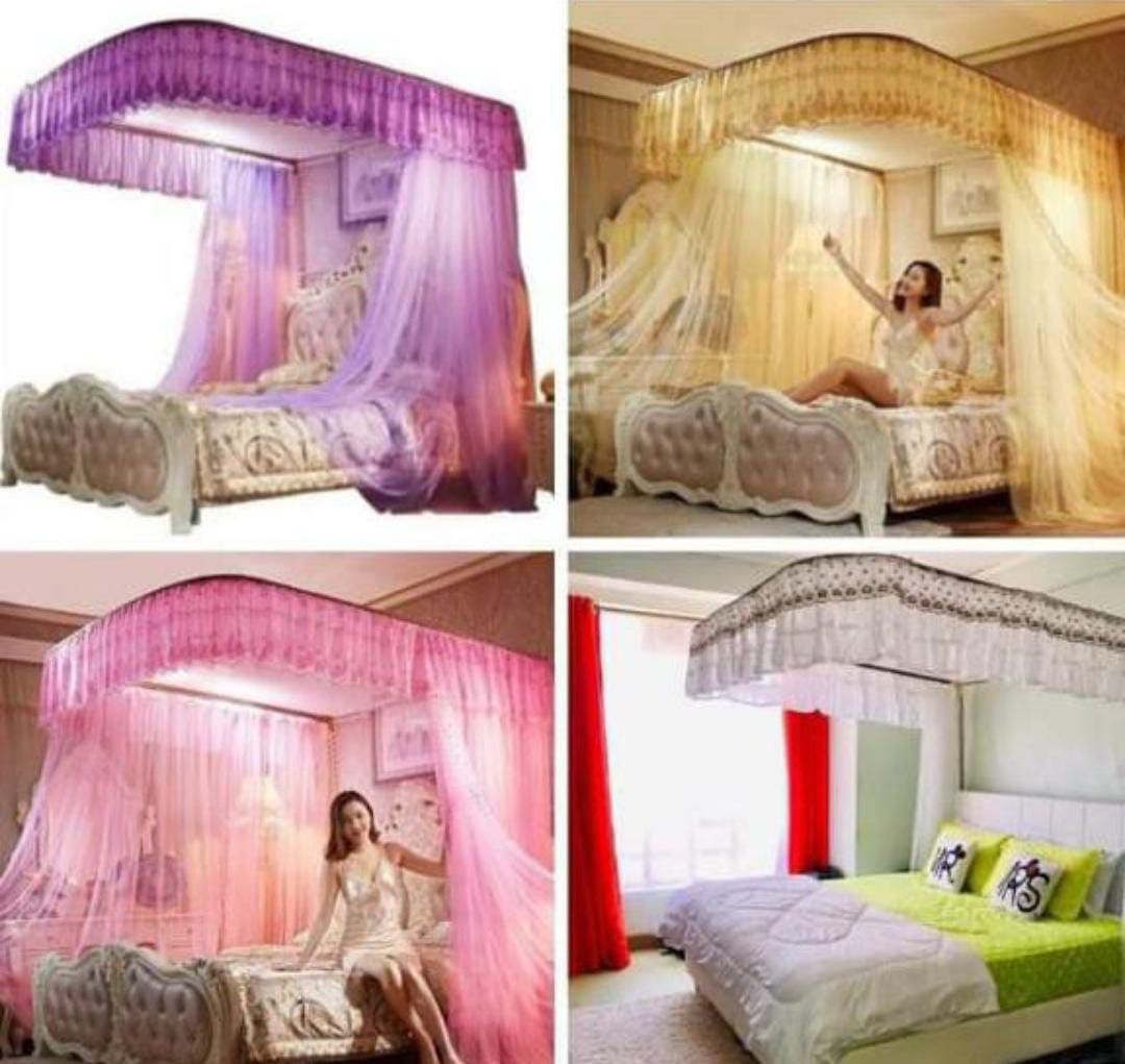 🍂🍂🍂2 stand/Rail net ✨4x6, 5x6,6x6 ▪️Pink, purple, cream and white