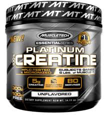 MuscleTech Platinum Creatine Monohydrate Powder, 100% Pure Micronized Creatine Powder, 14.1oz (80 Servings)