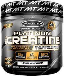 MuscleTech Platinum Creatine Monohydrate Powder, 100% Pure Micronized Creatine Powder, 14.1oz (80 Servings)