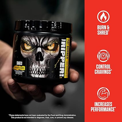 JNX SPORTS® The Ripper! Shredding Thermogenic Fat Burner for Men & Women – Fast Acting Stim Thermogenesis, Appetite Suppressant, Extreme Energy & Focus Supplement – Raspberry Lemonade, 30 Servings