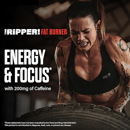 JNX SPORTS® The Ripper! Shredding Thermogenic Fat Burner for Men & Women – Fast Acting Stim Thermogenesis, Appetite Suppressant, Extreme Energy & Focus Supplement – Raspberry Lemonade, 30 Servings