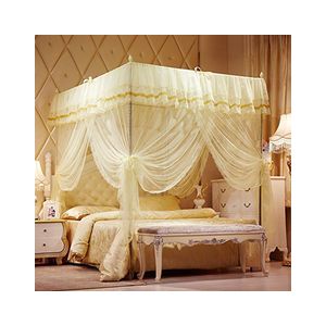Mosquito Net With Metallic Stand-- 4*6, 5*6, 6*6 ✨4x6, 5x6,6x6 ▪️Pink, purple, cream and white
