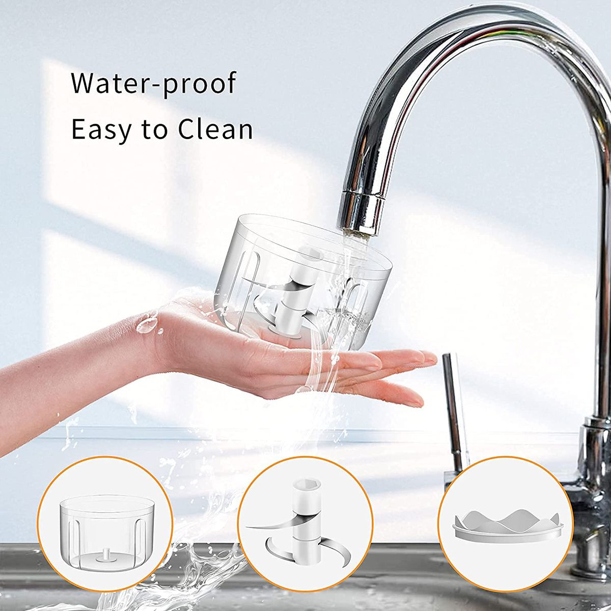 250ml Electric Garlic Chopper Kitchen Mincer USB Vegetable Onion Chopper Press Blender Grinder  Portable Small Food Processor Ginger Chili Fruit Seasoning Spice Tools