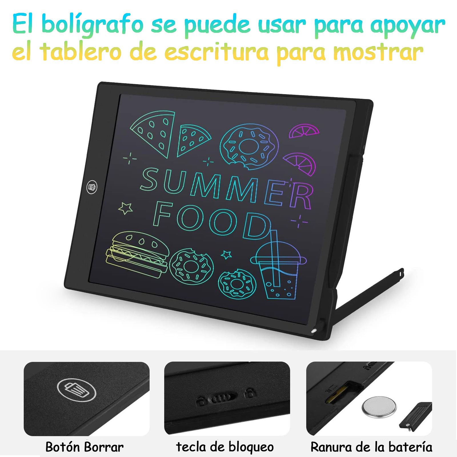 10inch LCD Writing Tablet Kids Erasable Colorful Drawing Board Graphic Electronic Writing Drawing Screen Doodle Board Children's Educational Toys