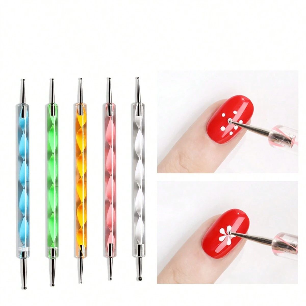 Manicure Tools Set Drill Pen Nail Brush Nail File Rhinestone Multifunctional Colorful Set