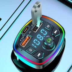 New Arrival Car Wireless FM Transmitter | Bluetooth Car Adapter | USB Fast Charger | Noise Cancellation Hands-Free Calling & Music Player | Ideal for Cars, SUVs, Trucks & Travel