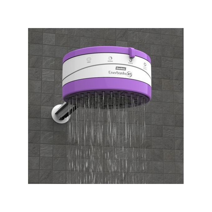 Enerbras Enershower (4T) Instant Shower Water Heater - 4 Temp Violet
