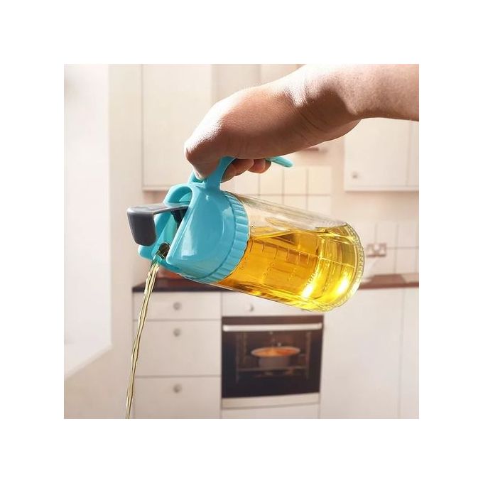 Glass Jar Oil/Vinegar Dispenser Bottle