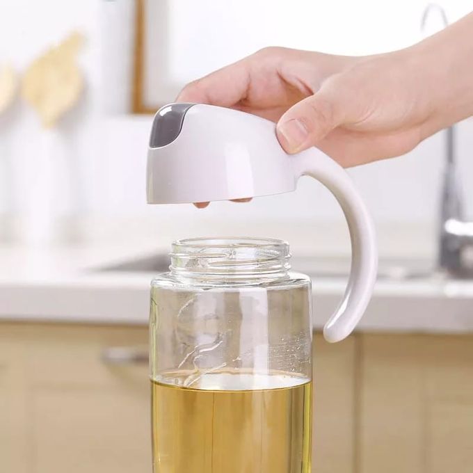 Glass Jar Oil/Vinegar Dispenser Bottle