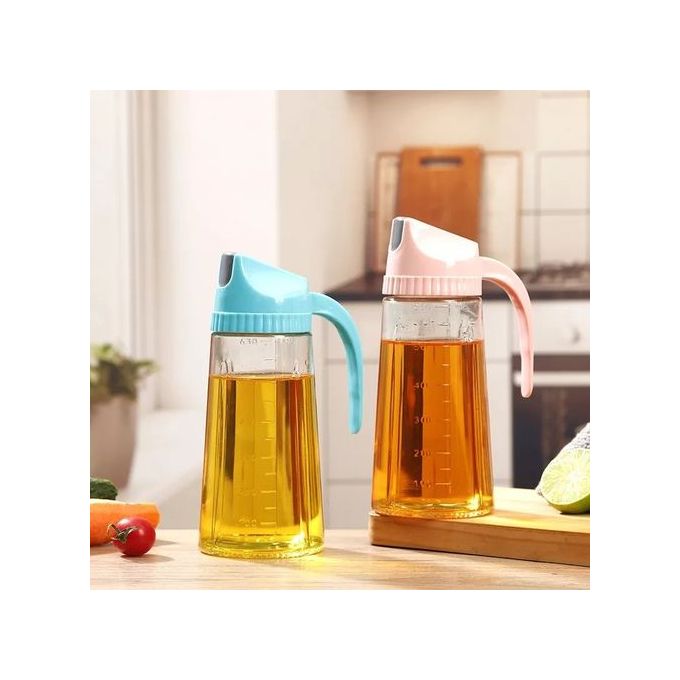 Glass Jar Oil/Vinegar Dispenser Bottle