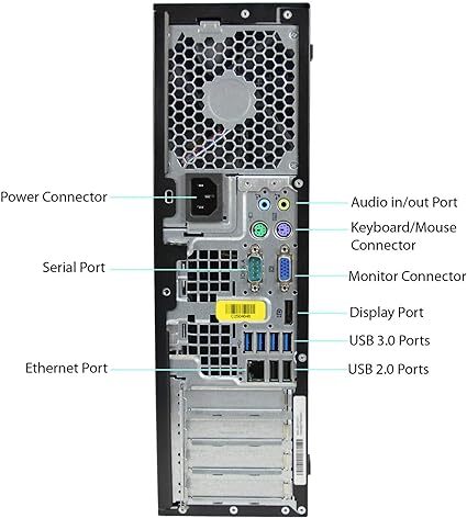 HP 8300 SFF Computer Desktop (Intel Core i5 Processor, 8GB Ram, 500GB HDD, Dual 19 Inch LCD Monitor, W, DVD-RW, Keyboard & Mouse) Windows 10