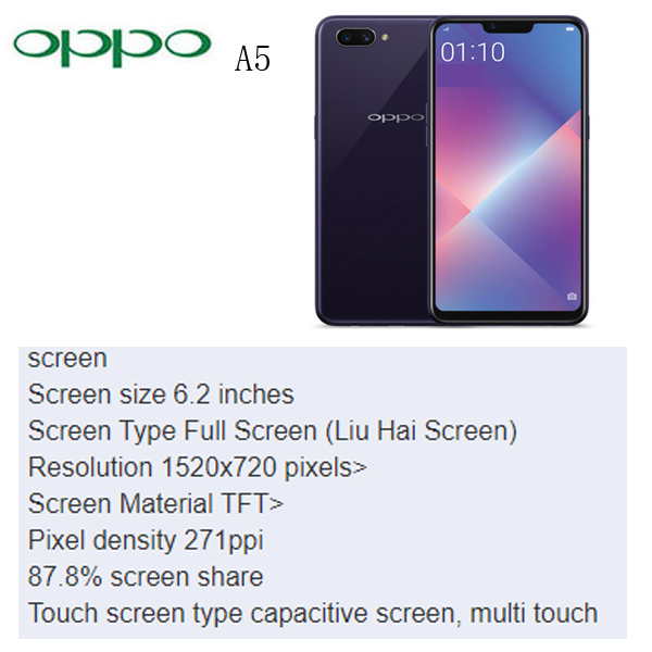 Refurbished OPPO A5  phone 100%Original 64GB 6GB Mobile Phone smart phones Dual SIM 64GB
