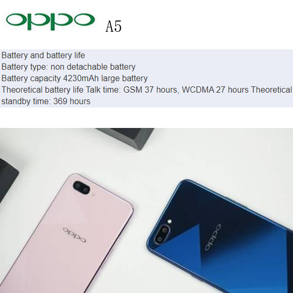 Refurbished OPPO A5  phone 100%Original 64GB 6GB Mobile Phone smart phones Dual SIM 64GB