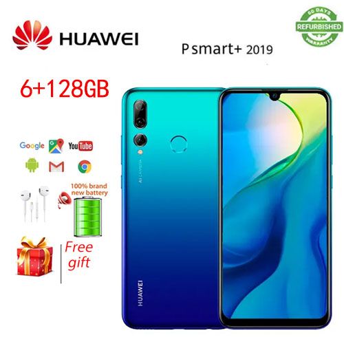 Refurbished huawei Smart 2019 6+128GB 4+128GB 6.2inch 40MP phone 4G 100%Original  Mobile Phone  Smart +（2019）Huawei enjoy9S