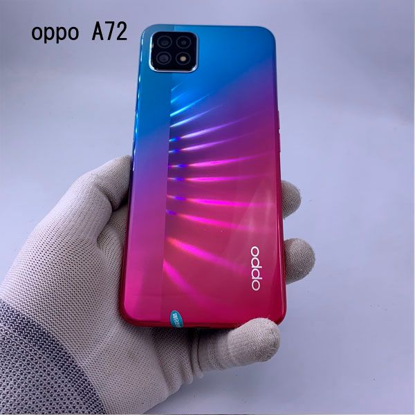Refurbished OPPO A72 128GB+8GB 6.5'' Face unlock fingerprint unlock 4040mAh Battery Smart Phones Dual SIM 26MP+8MP Camera Mobile phones Dimensity 720 processor 5G
