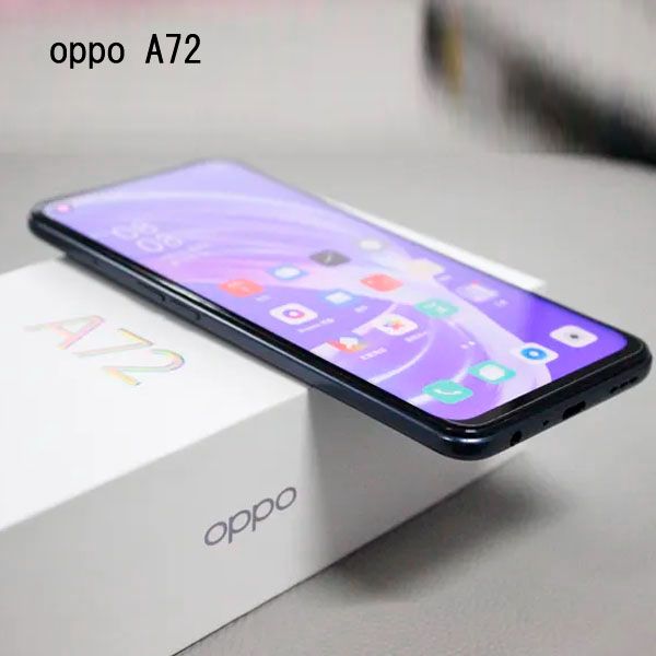 Refurbished OPPO A72 128GB+8GB 6.5'' Face unlock fingerprint unlock 4040mAh Battery Smart Phones Dual SIM 26MP+8MP Camera Mobile phones Dimensity 720 processor 5G