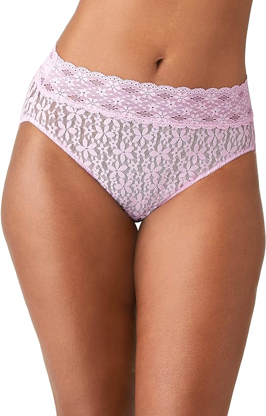Wacoal Women's Halo Lace Hi Cut Brief Panty