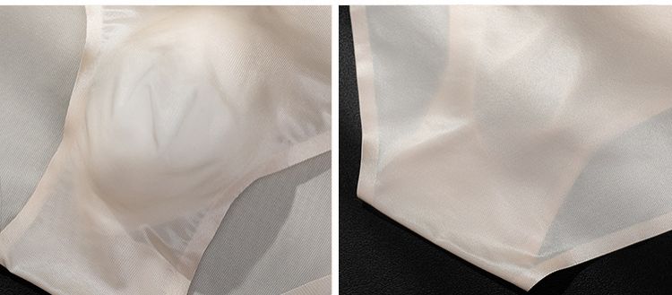 5 PCS Men's underwear，Foreign Trade Men's summer breathable comfortable sports sexy transparent omelet ice silk low-waisted briefs