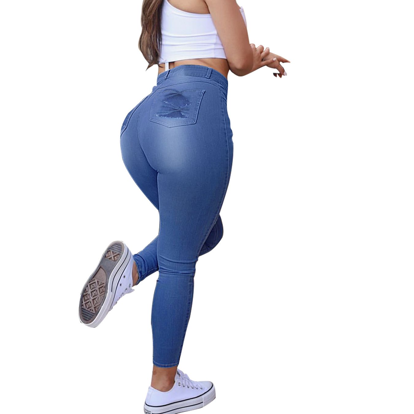 Women's jeans stretch thin women's African beauty tight Jean leggings