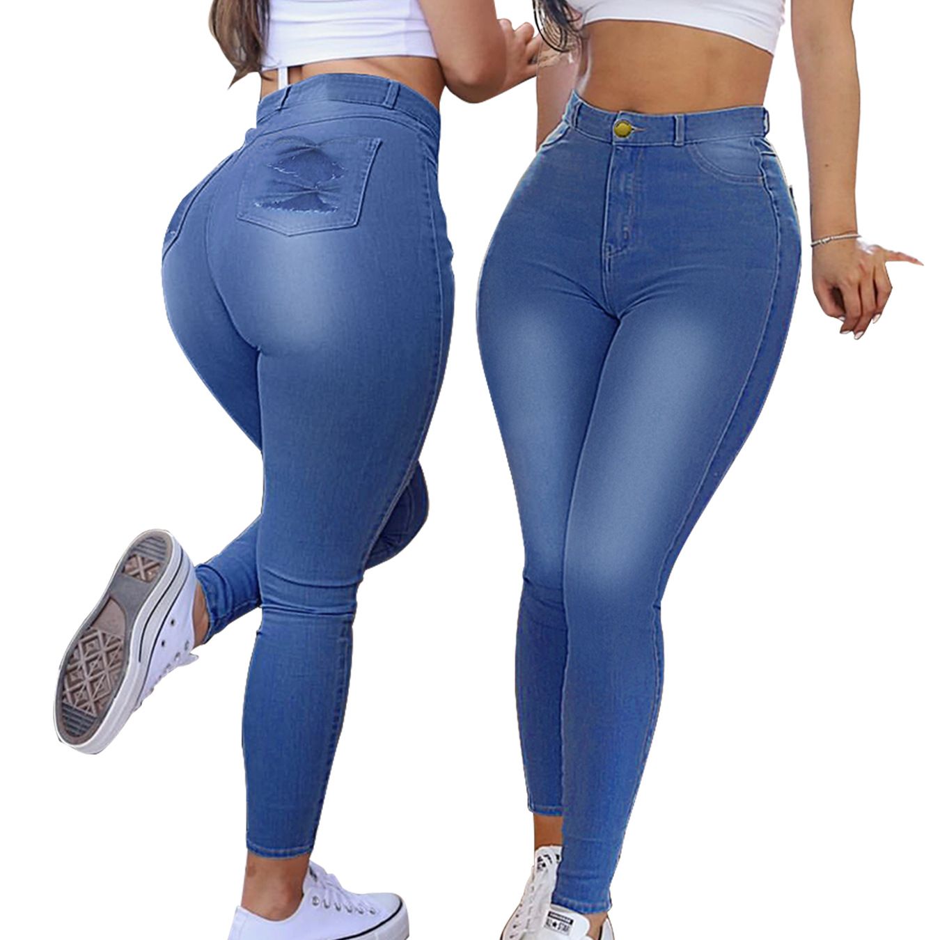 Women's jeans stretch thin women's African beauty tight Jean leggings