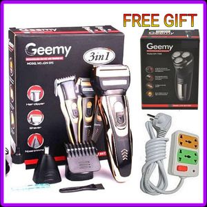 Geemy 3in1 Rechargeable Hair Shaving Machine + Hair Smoother +Gift