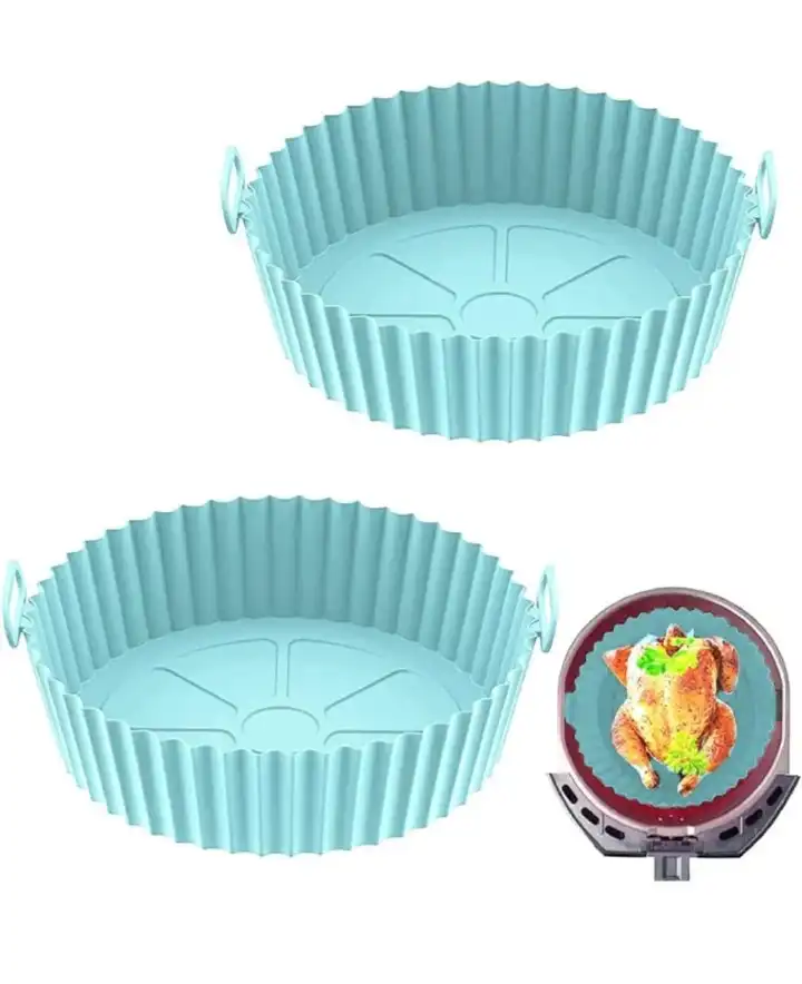 Air Fryer Silicone Baking Tray Reusable Basket Mat