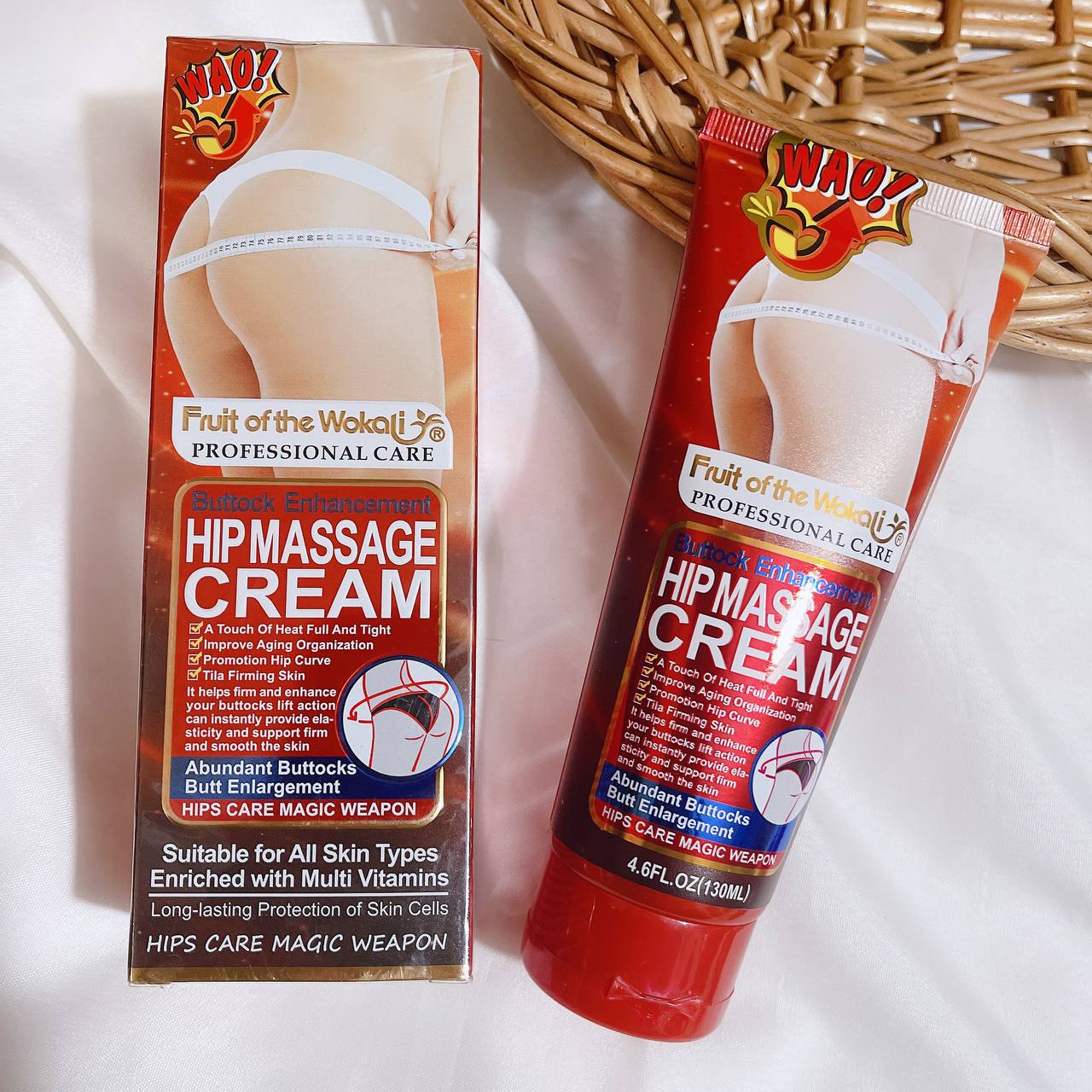 Fruit Of The Wokali Hip Massage Cream Buttocks Enhancement /Promotes Hip Curve