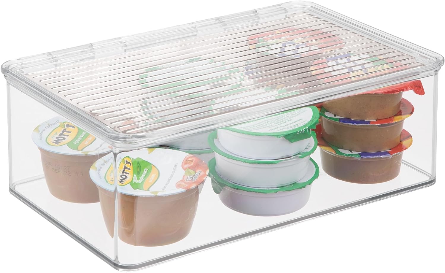 Acrylic fridge organizer, Stackable Kitchen Storage Container, Extra Large Plastic Storage Boxes for the Kitchen