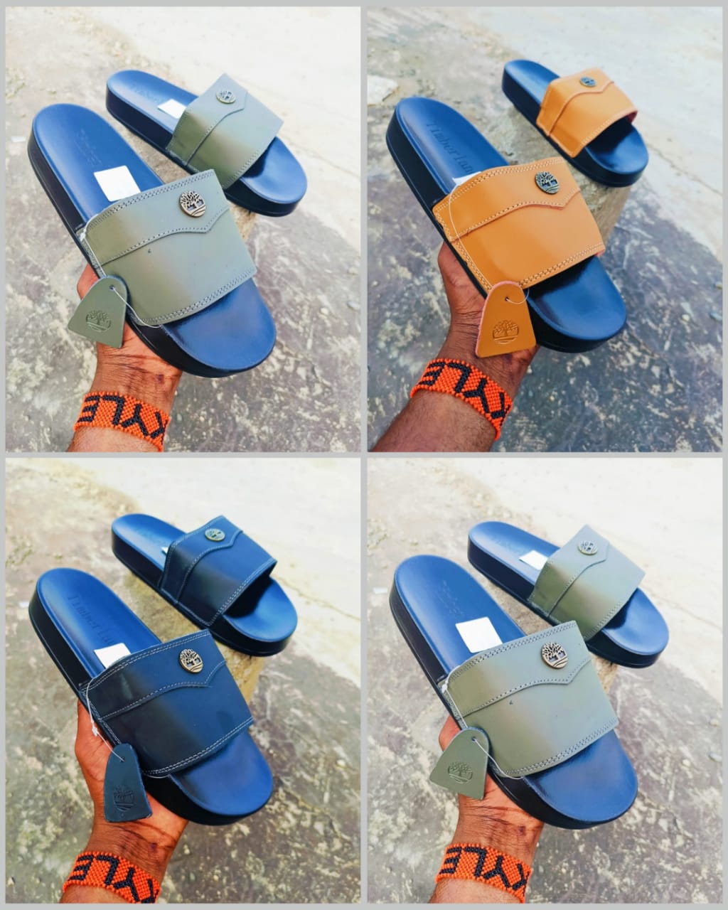 Original Timberland Slides, Fashionable and Classy Slides, Slip on, very durable and comfortable.