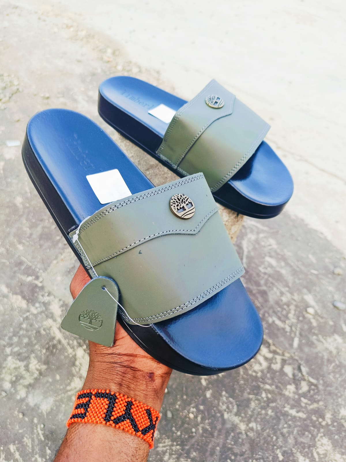 Original Timberland Slides, Fashionable and Classy Slides, Slip on, very durable and comfortable.